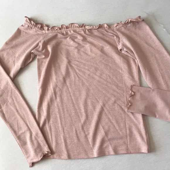 Aeropostal glitter off the shoulder top - Picture 1 of 3